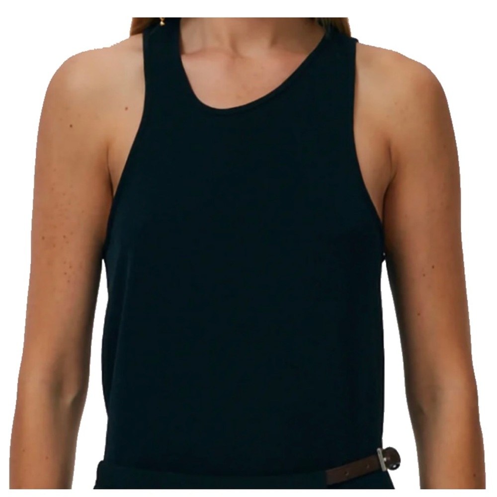 Tibi M soft drape asymmetrical tank